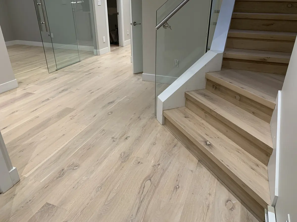 Engineered oak with Bona NordicSeal — matte finish